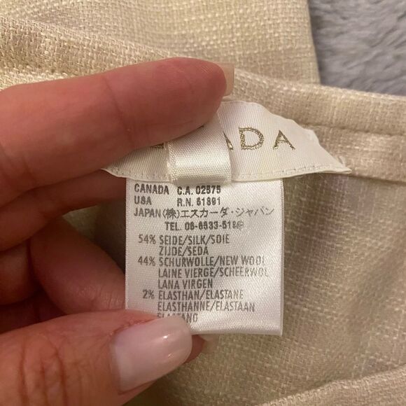 Escada silk/ wool straight leg pants, size 36(S) - Picture 6 of 6